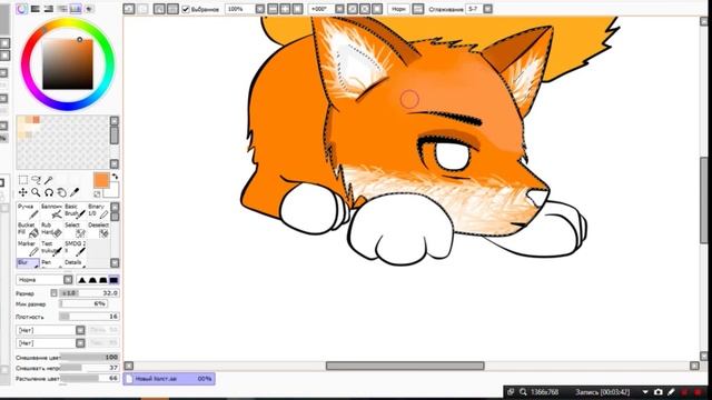 Рисуем мышкой в Paint Tool SAI смотреть онлайн