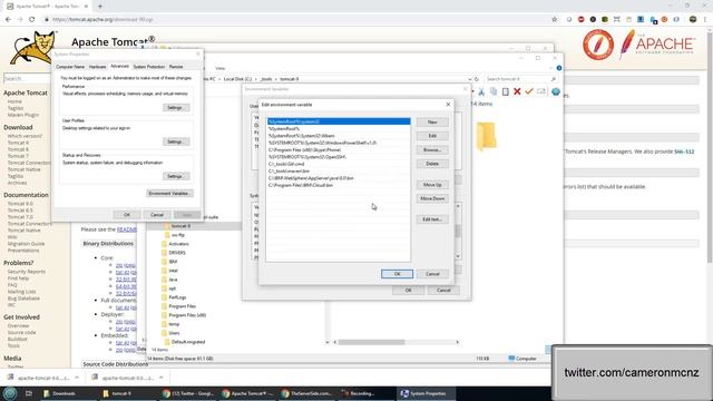 How to install Apache Tomcat 9 Java web app server on Windows смотреть онлайн