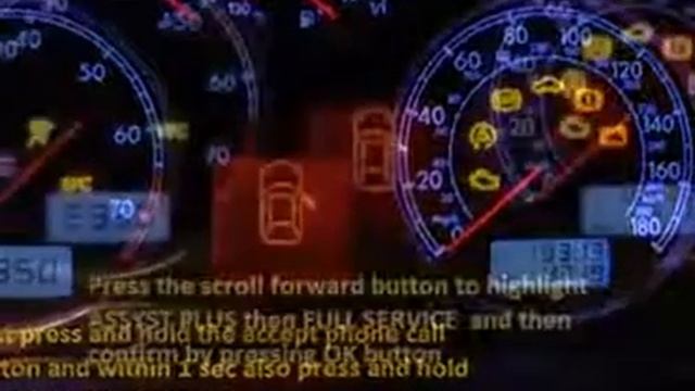 VOLVO S80 1998 05 2006 07 How to reset service light indicator смотреть онлайн