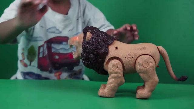 Mainan Hewan Bisa Jalan Dan Bersuara SINGA | Walking Animal Toys LION With Sound
