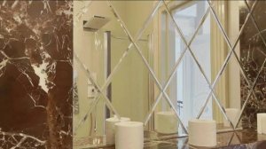 Зеркальные панно с фацетом и зеркала большого размера на стену в престижном доме