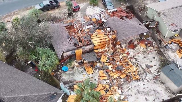 01-09-2024 Panama City Beach, FL-Drone of tornado damage, homes and businesses destroyed смотреть онлайн