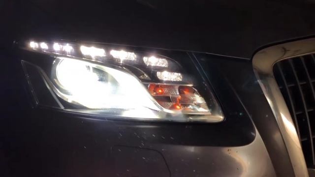 Замена штатного ксенона на билед линзы в Audi Q5 в Петербурге смотреть онлайн