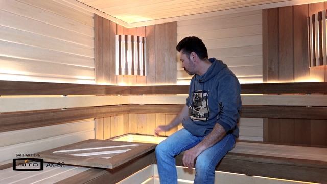Русская баня с Финской печкой AITO AK 68 смотреть онлайн