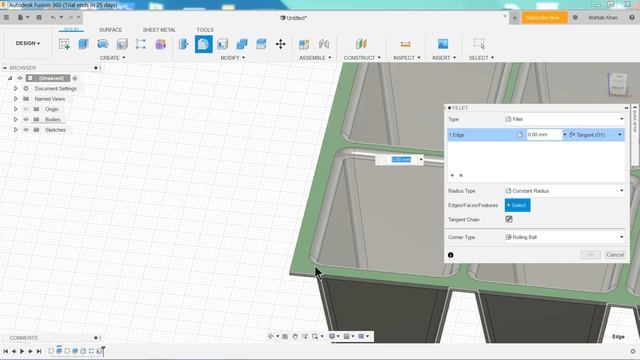 Autodesk fusion 360 tutorial ice cube tray with drawing смотреть онлайн