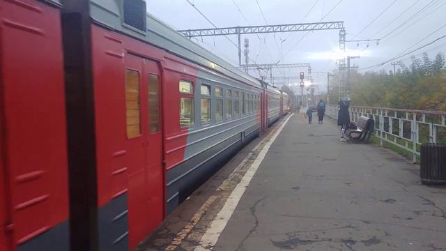 Электропоезд ЭД4М-0346 станция Купавна смотреть онлайн