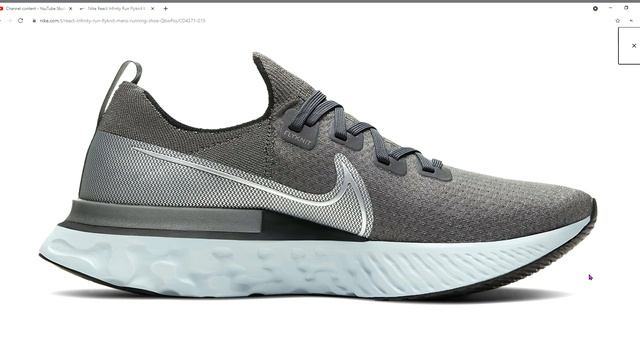 Nike React Infinity Run Flyknit Men's Running Sneakers смотреть онлайн