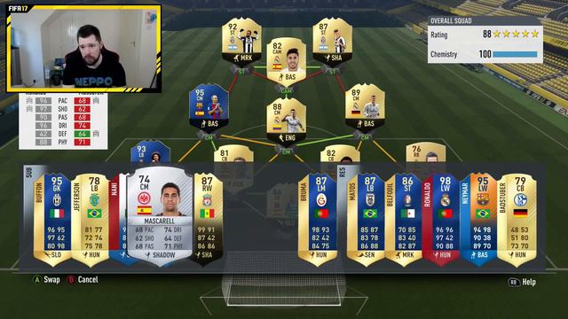 WHAT A TEAM! - FIFA 17 Ultimate Team Draft To Glory #96 смотреть онлайн