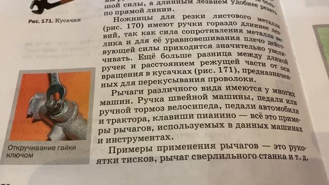 Физика/7 кл/Рычаги в технике, быту и природе/17.07.22 смотреть онлайн