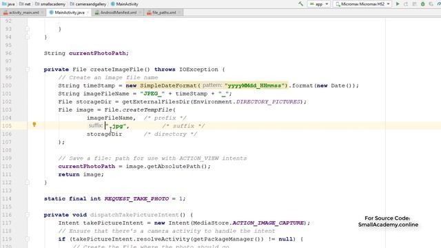 Pick captured Image From Gallery For ImageView | Android App Development Tutorials | Part 2 смотреть онлайн