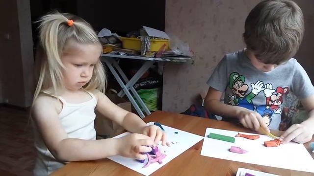 Слепили много акул Розовая акула с украшениями Токсичная акула Акула бубуин и другие мутанты смотреть онлайн