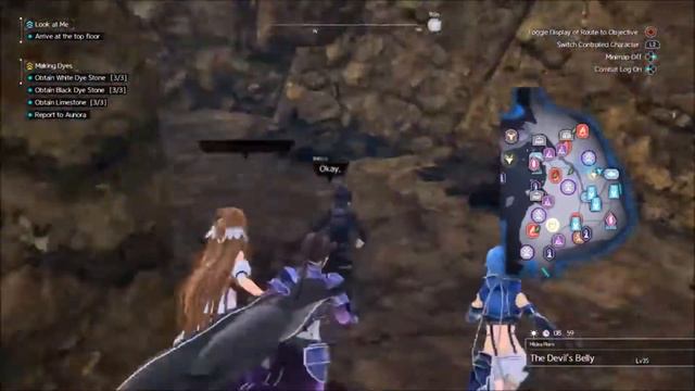 Making Dyes l Black Dye Stone, White Dye Stone, Limestone Location - SAO Alicization Lycoris смотреть онлайн