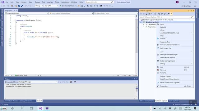 Create grPC Client and Server in ASP NET Core 3 1 смотреть онлайн