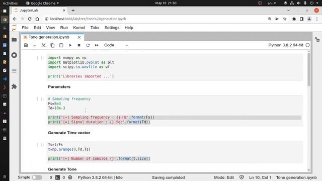 Python tone generation and storing to hard drive смотреть онлайн
