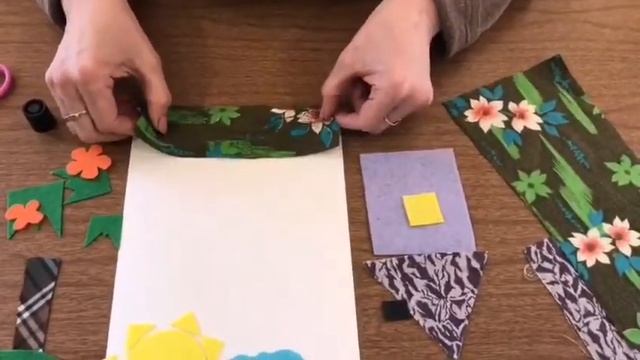 Аппликация из ткани кружок " Веселый лучик" руководитель Агеева Т.А. смотреть онлайн
