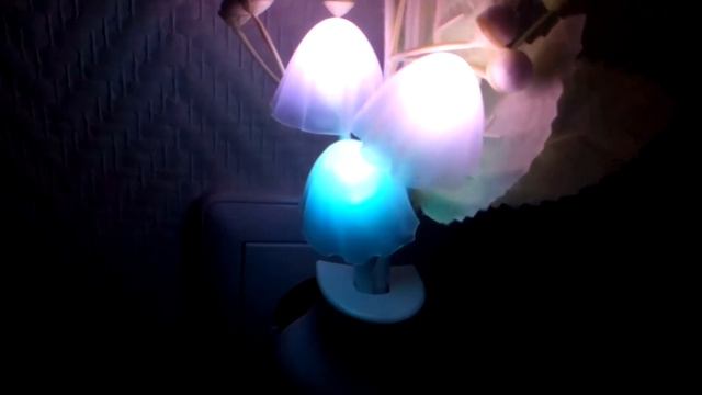 Светодиодный ночник-грибочки. Товары из Китая смотреть онлайн