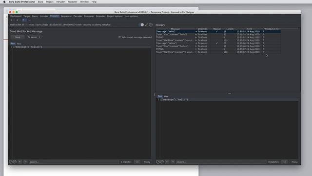 How to test WebSockets with Burp Suite смотреть онлайн