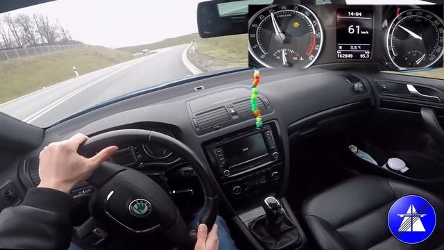 Skoda Octavia RS TOP SPEED DRIVE ON GERMAN AUTOBAHN