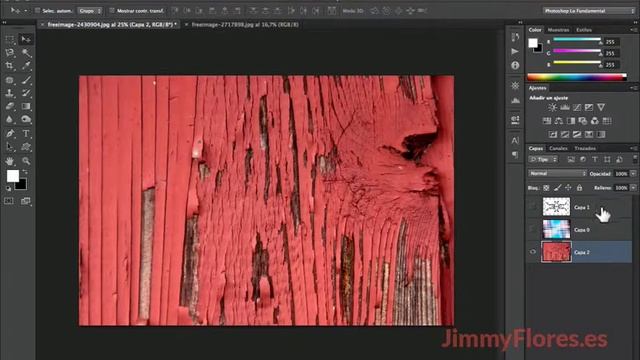 Reorganizar Capas, Ampliar Lienzo Y Renombrar 4-3 Tutoriales Photoshop Online GRATIS