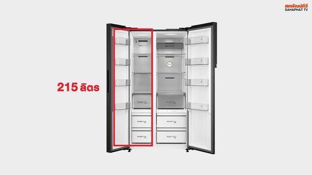 ตู้เย็น 2 ประตู Side By Side TOSHIBA รุ่น GR-RS780WI-PGT ใหม่! สั่งงานผ่าน TSmartLife | Sahaphat TV
