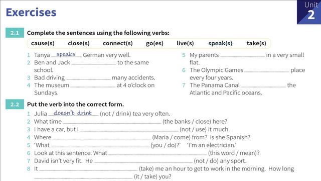 Unit-02: Present Simple tense - I do / He doesn’t do / Does he do?. Learn English Grammar. смотреть онлайн