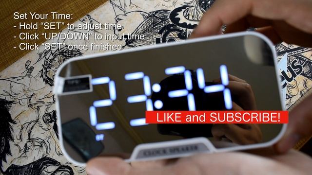 (2024) Bluetooth 5.0 Speaker Digital Mirror Alarm Clock 2-in-1 TF Card Phone Holder Set Up Tutorial смотреть онлайн