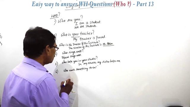 Easy way to answer WH Questions Example Who Part 13 смотреть онлайн