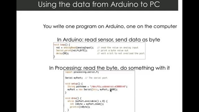 Interfacing Arduino and Processing смотреть онлайн