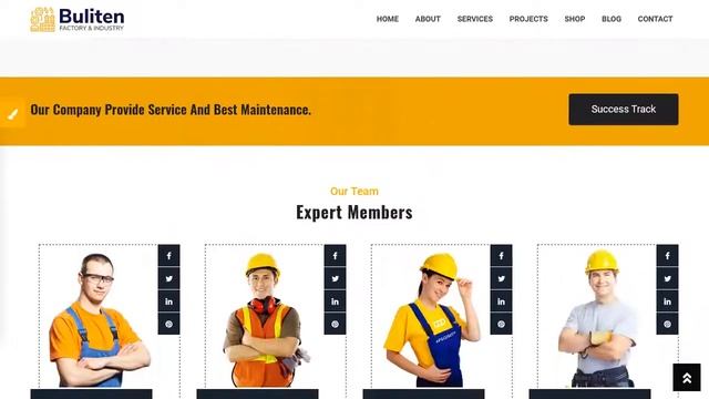 Buliten-Factory and Industry WordPress Theme смотреть онлайн