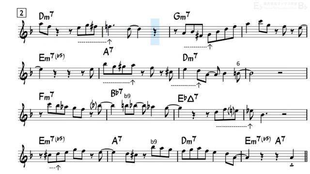 Blue Bossa - Easy Solo Example for Tenor Sax - 5 смотреть онлайн