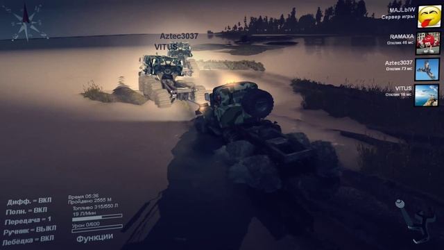 SpinTires - карта "B-1" пройдено #7 смотреть онлайн