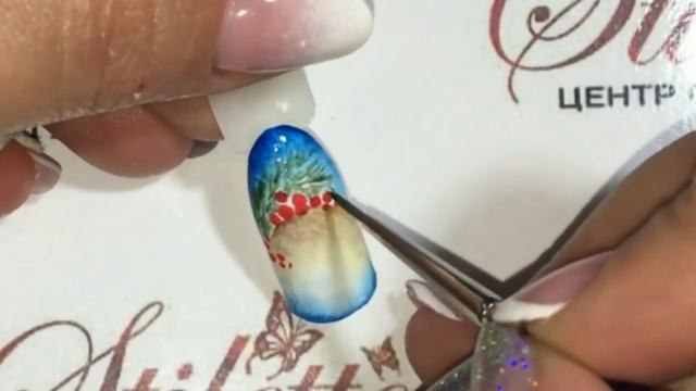 Новогодний дизайн ногтей. Часы смотреть онлайн