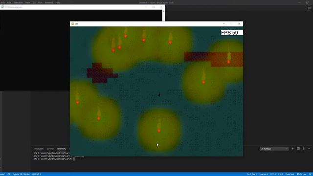 Pygame Lighting Test смотреть онлайн