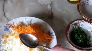 Салат из белокачанной капусты с говядиной