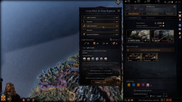 CK3 Improvements & Bugs #6 - Blank Men-at-Arms Regiment creation tab bug смотреть онлайн