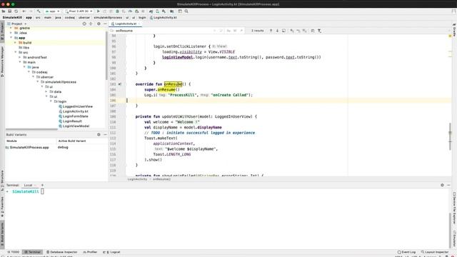 Simulate Kill Process Android (Ep#5 - What I Learned Today) смотреть онлайн