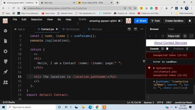 Learn about React JS | What is react router DOM | useLocation() смотреть онлайн