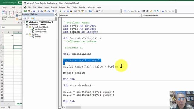 Excel VBA - Sub ve Function Prosedürler смотреть онлайн
