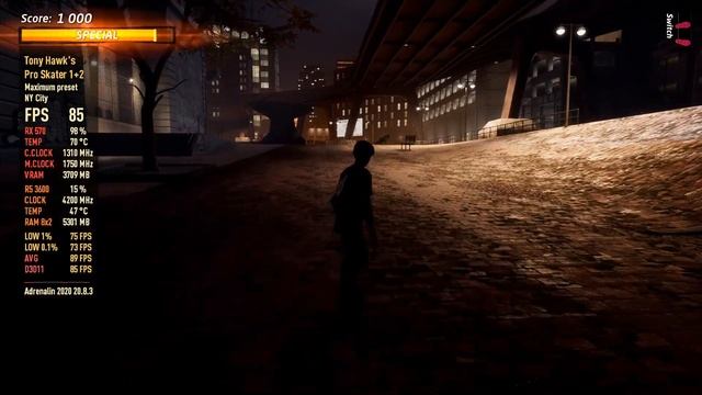 Tony Hawk's Pro Skater 1 + 2 - RX 570 | Max preset смотреть онлайн