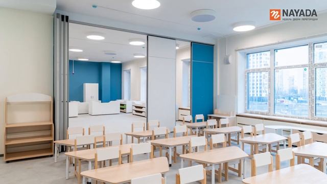 Раздвижные перегородки с шумоизоляцией SmartWall H5F S смотреть онлайн