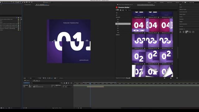 Multiscreen Transitions Tutorial (After Effects Template) смотреть онлайн