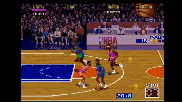NBA Jam Gameplay - Sega Genesis - 1993 смотреть онлайн
