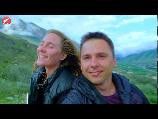 Полеты на парапланах за озером Гижгид (Былым) смотреть онлайн