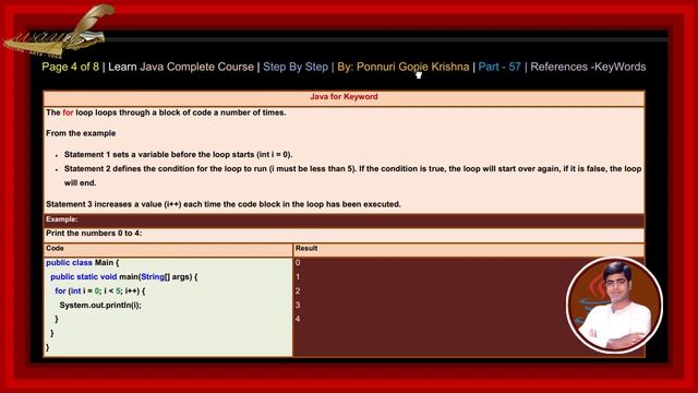 Learn Java Complete Course| Step By Step | References - Keywords |By: Ponnuri Gopie Krishna |Part–5 смотреть онлайн