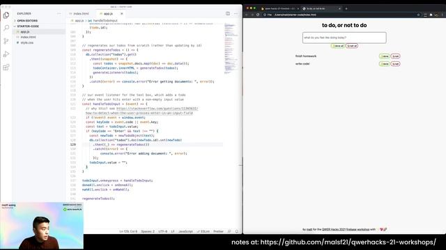 QWER Hacks '21 Firestore 101: Creating, Updating, Deleting Data смотреть онлайн