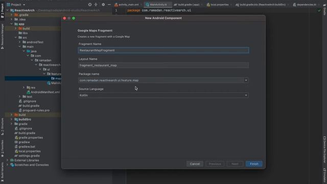 5 create map fragment | reactive clean architecture for Android смотреть онлайн