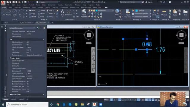 AutoCAD Bangla - Annotating A Drawing Practice Work for Beginner смотреть онлайн