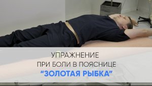 Упражнение «Золотая рыбка» при боли в спине