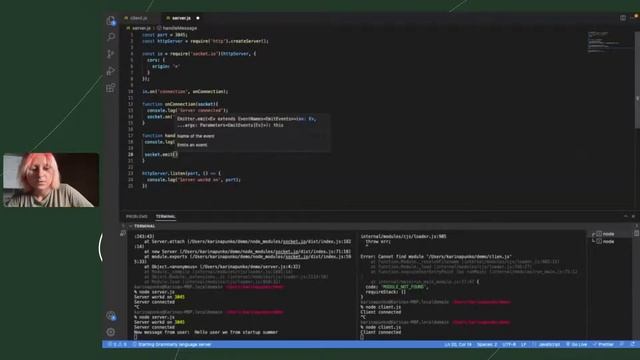 Socket.IO - Карина Пунько смотреть онлайн