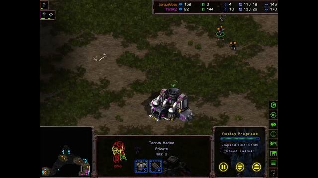 StarCraft: Brood War - TVT - быстрая игра с комментариями смотреть онлайн